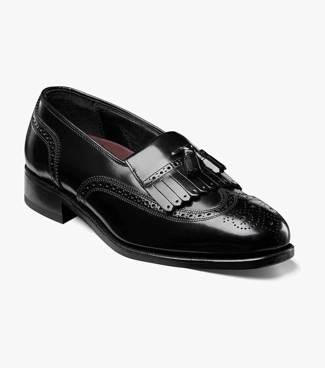 Lexington Wingtip Loafer::Black