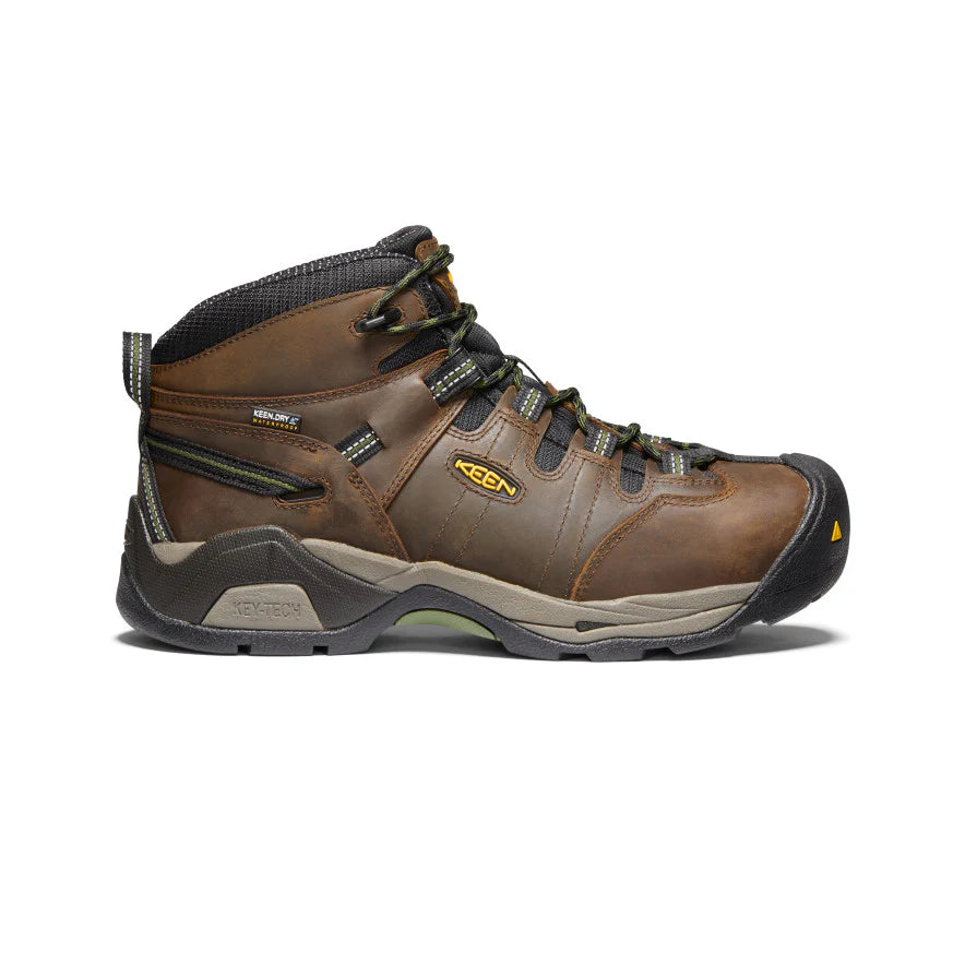 Detroit XT Mid Waterproof Safety Toe::Cascade Brown/Bronze Green