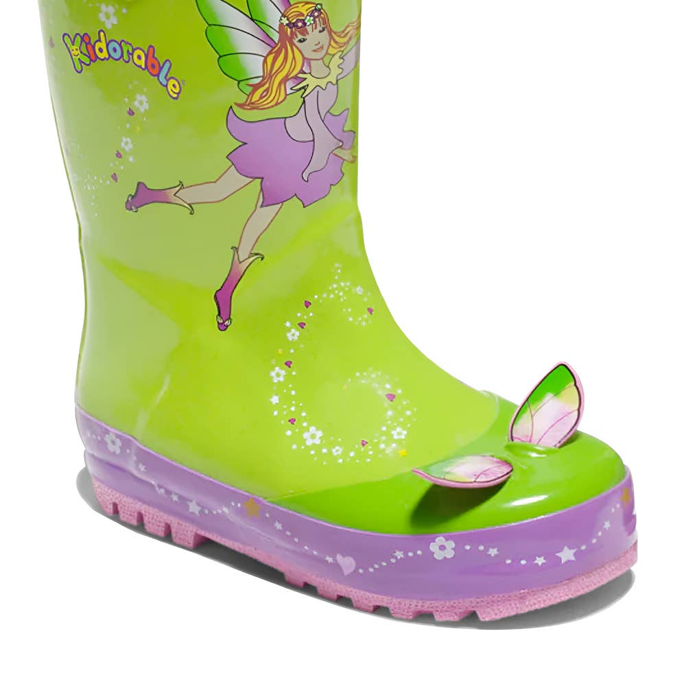 Fairy Rain Boots w/ Fleece Liner::Green