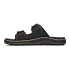 Cove Leather Slide::Black