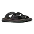 Cove Leather Slide::Black