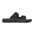 Cove Leather Slide::Black