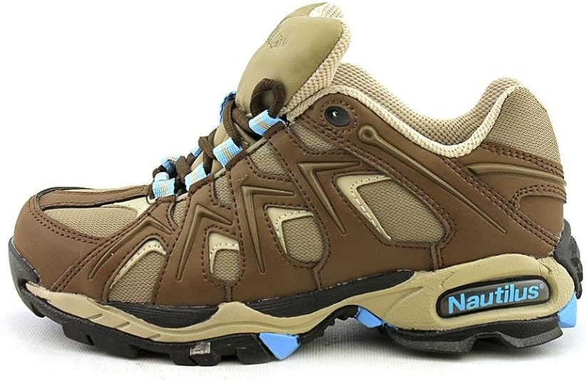 Athletic N1358 Safety Toe::Brown/Light Blue
