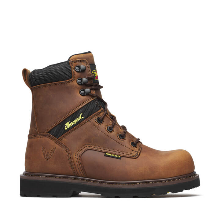 Job-Site Series 8" 804-4243 Waterproof Safety Toe::Crazy Horse