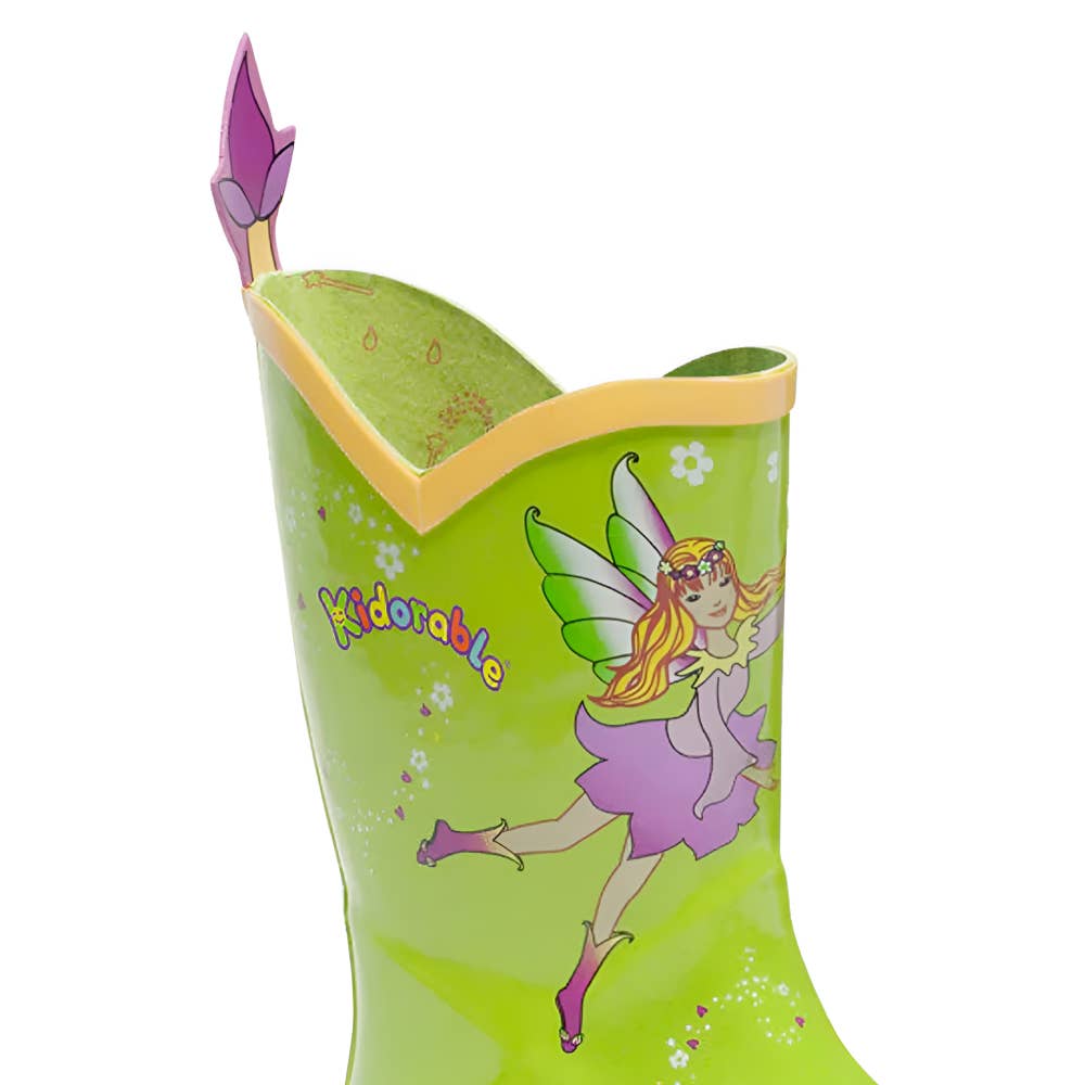 Fairy Rain Boots w/ Fleece Liner::Green