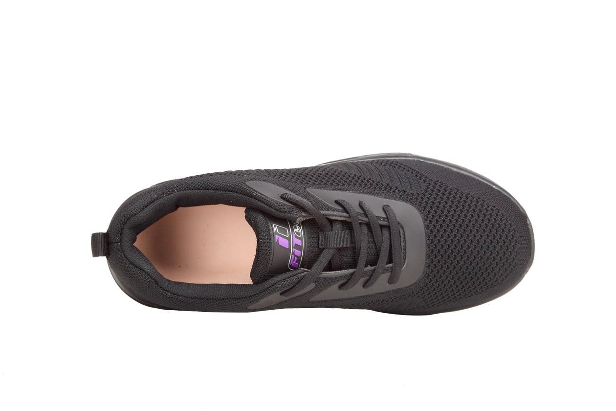 9710 FITec Knitted Walking Shoe::Black