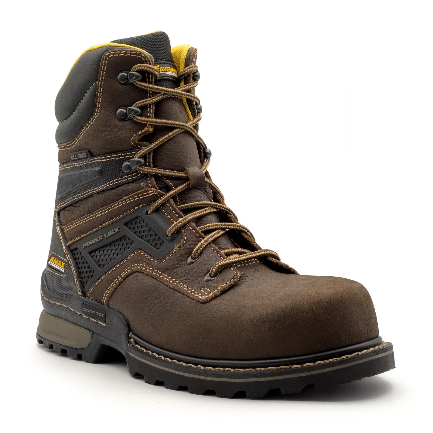 A-Max Dozer 8" A8710 Safety Toe::Brown