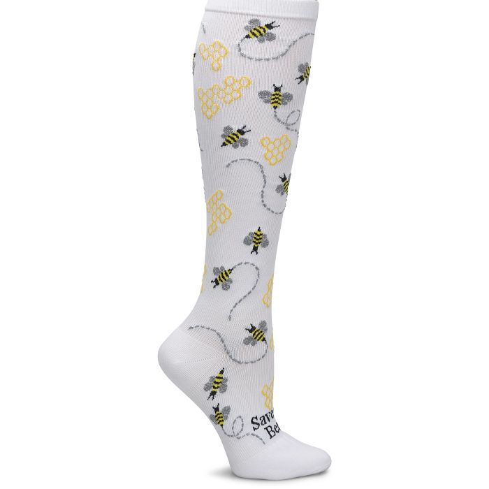 Compression Sock 12-14 mm/Hg Wide Calf::Endangered Bees