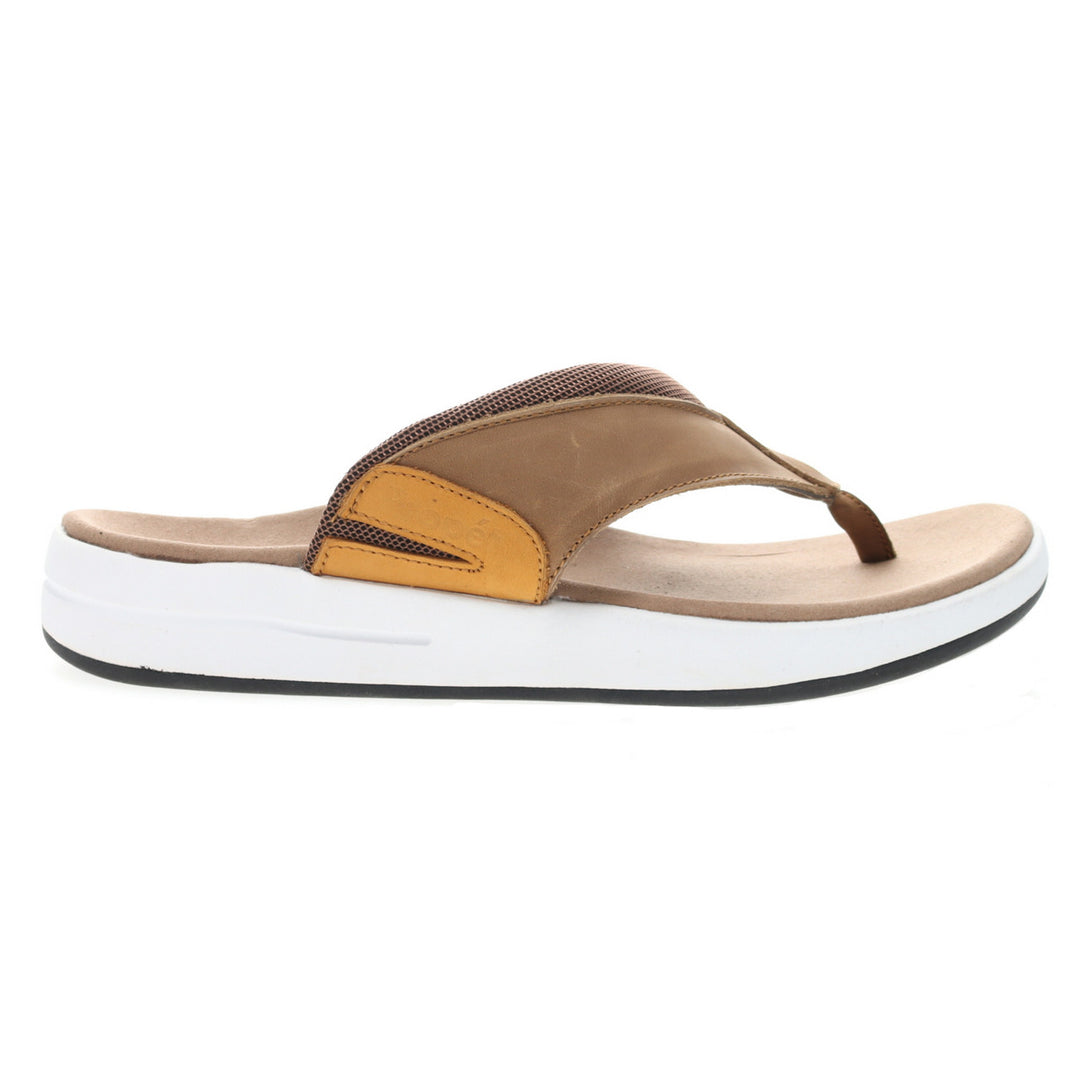 Easton Tan and Brown Men\'s Flip-Flops 41TE0M93ihL._AC_UY900_.jpg main image 3