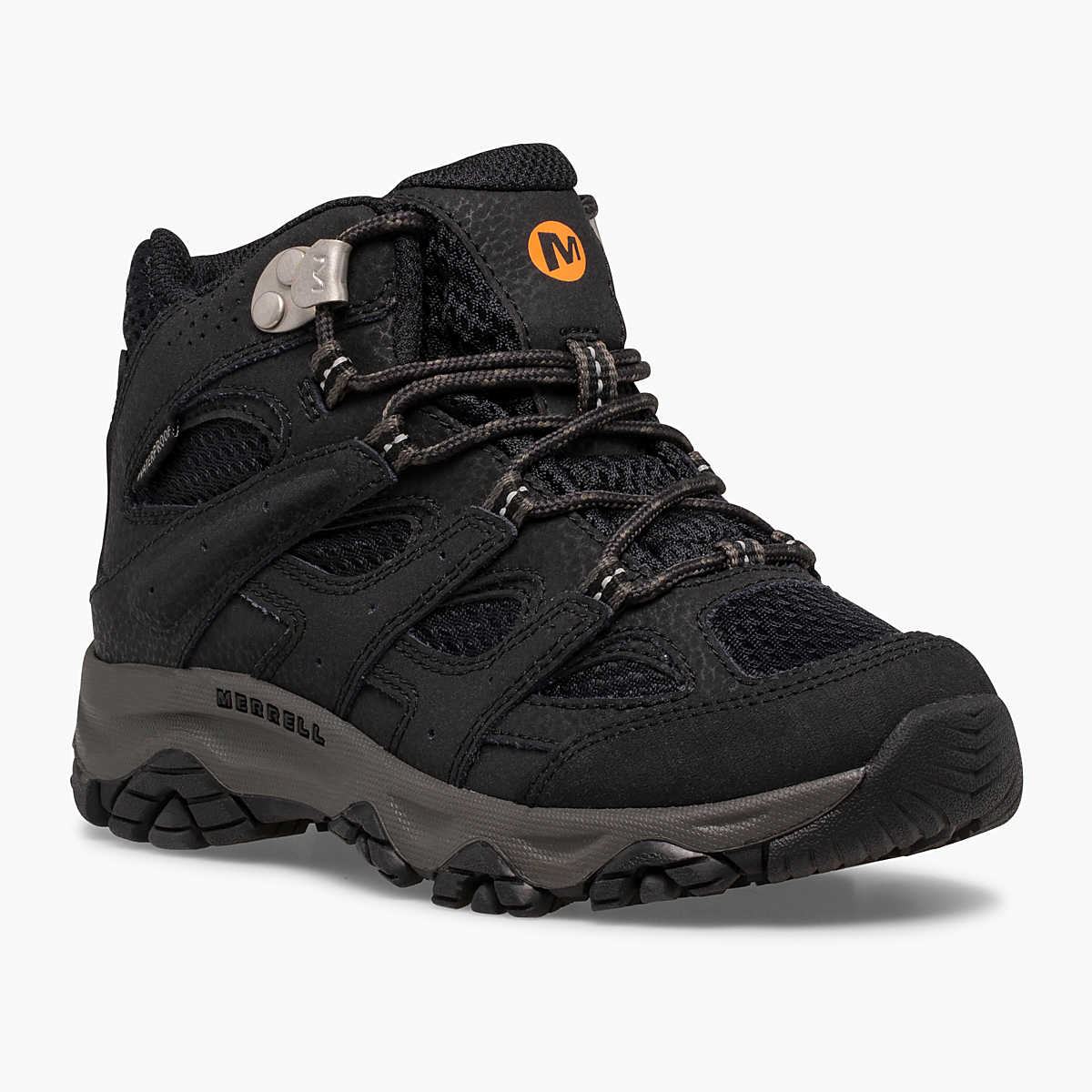 Moab 3 Mid Waterproof Kids Boot::Black