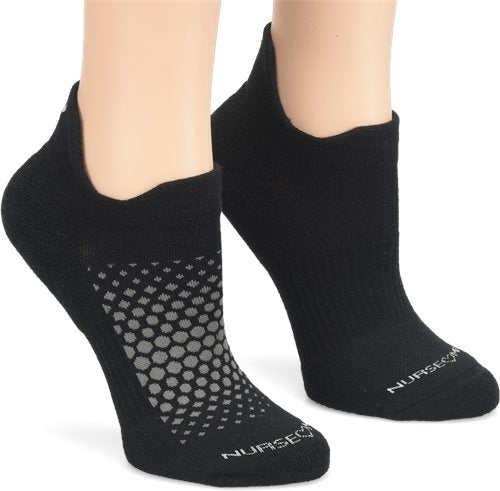 Active Stride Anklets 2pk::Black/Silver