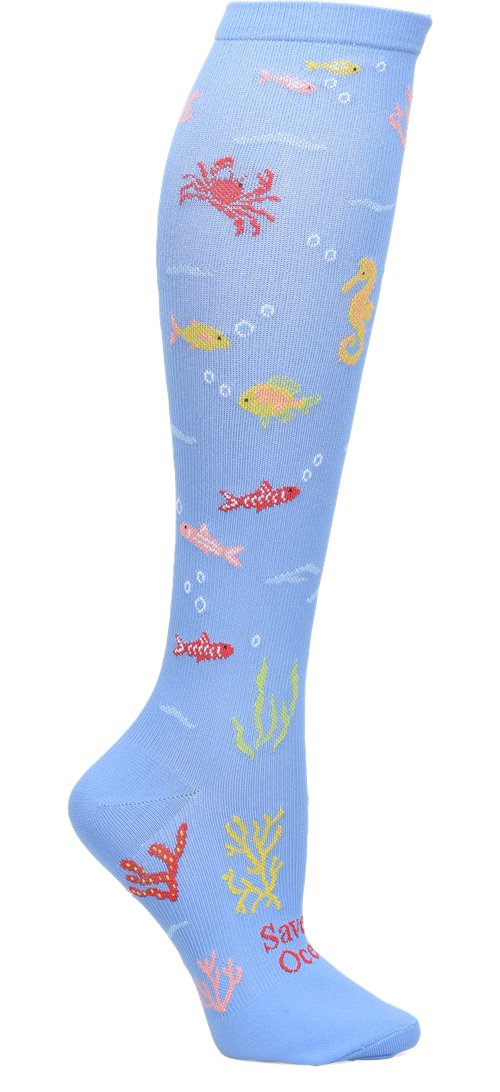 Compression Sock 12-14 mm/Hg::Save the Oceans