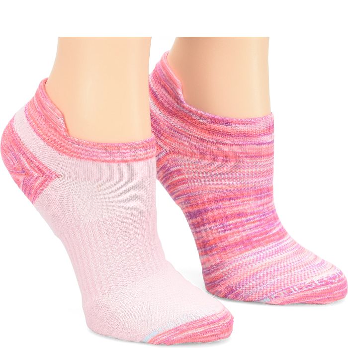 Compression Ankle Socks 2 Pack::Space Dye Pink