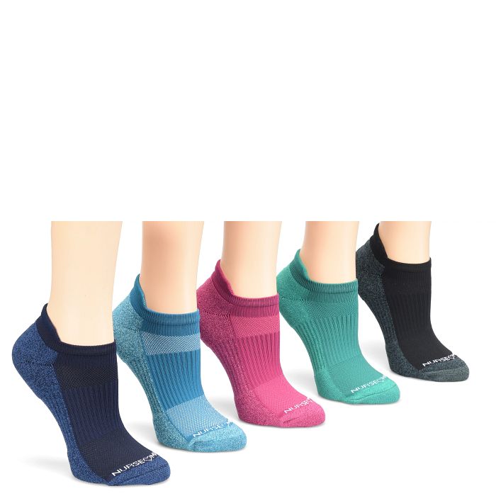 Compression Ankle Socks 5 Pack::Deep Hue Assortment