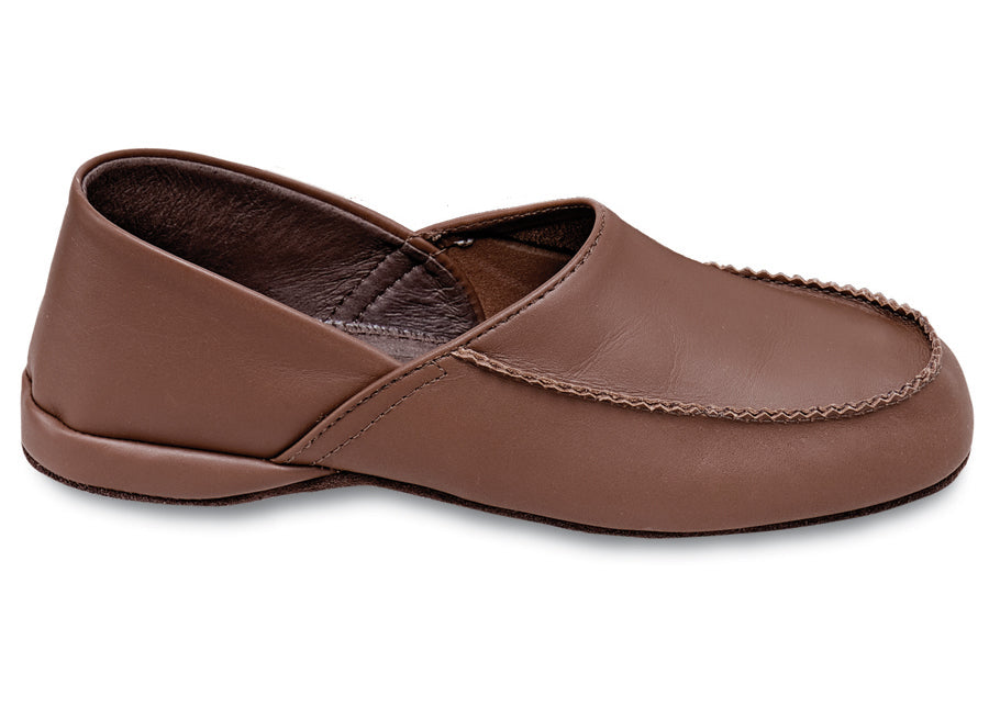 Soft Soled Slipper::Wood Brown