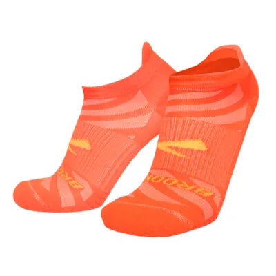 Ghost Lite No Show 2-Pack:Chamois & Shocking Orange