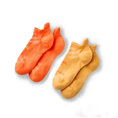 Ghost Lite No Show 2-Pack:Chamois & Shocking Orange