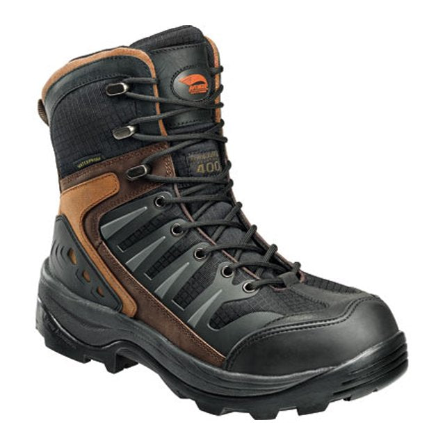 Waterproof Boot A7275 Safety Toe::Black/Brown