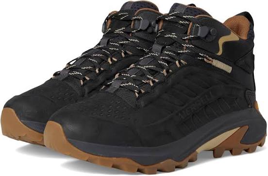 Moab Speed 2 Leather Mid Waterproof::Black