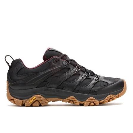 Moab 3 Luxe Leather::Black/Gum