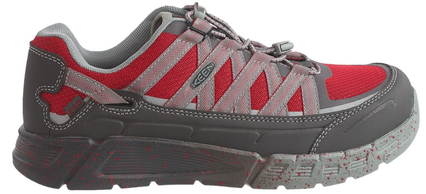Keen Men s Asheville AT ESD Safety Shoe Magnet Racing Red Pilcher s Shoes