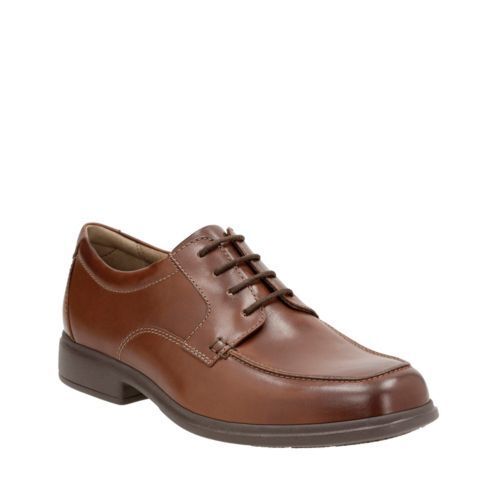 Tifton Edge Oxford::Brown Leather