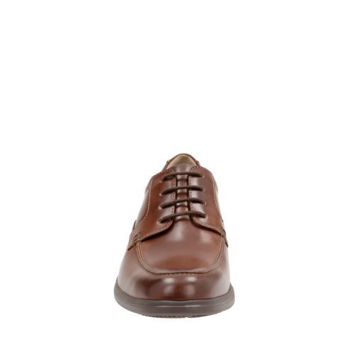 Tifton Edge Oxford::Brown Leather