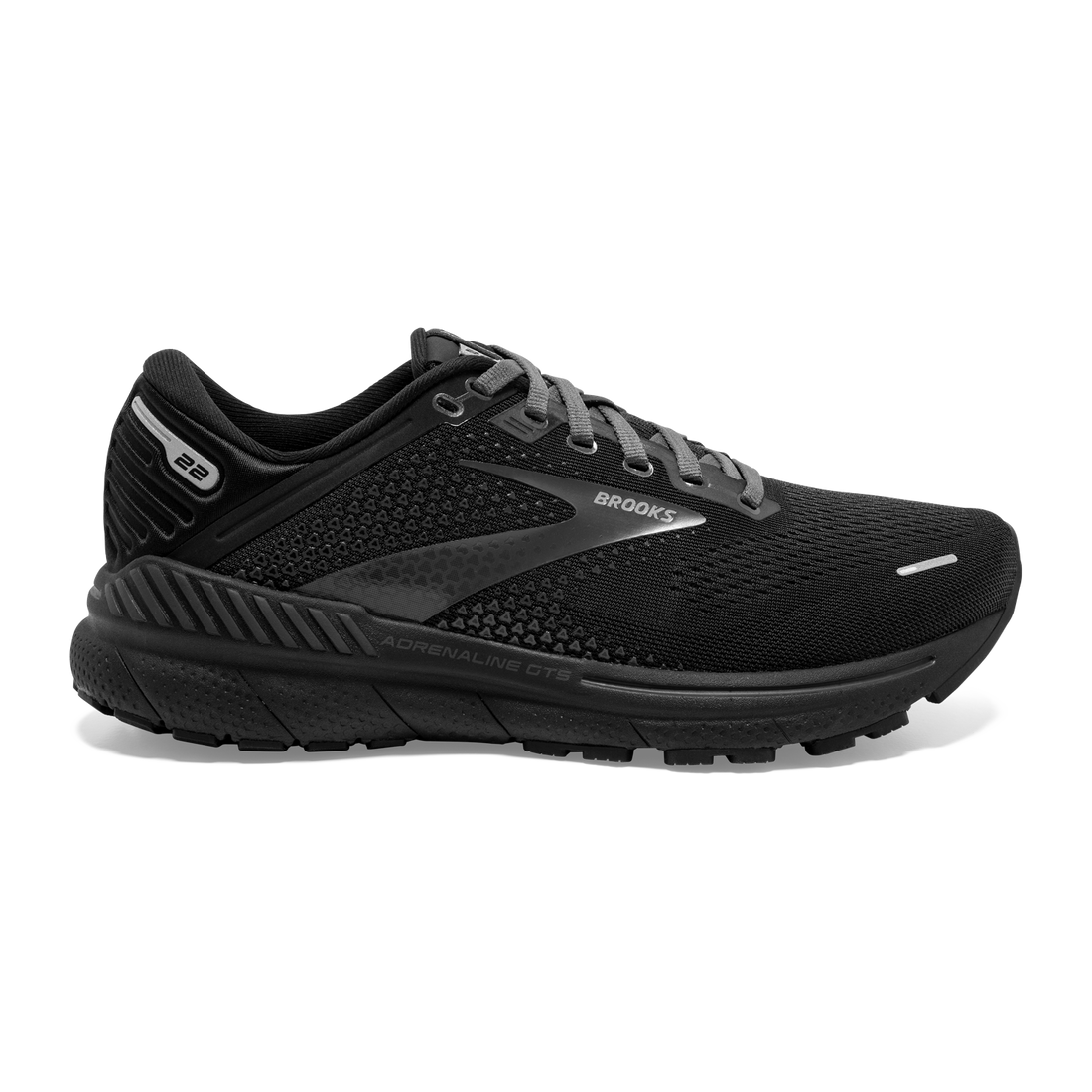Brooks Women's Adrenaline GTS 22 Black/Black/Ebony Pilcher's Shoes