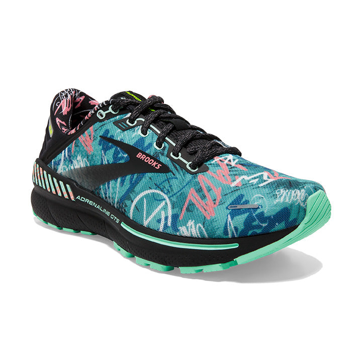 Brooks Women's Adrenaline 22 Black/Yucca/Flamingo Pink – Pilcher's