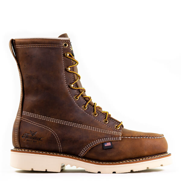 American Heritage 8" MAXWear 90 Moc Toe Safety Boot::Trail Crazyhorse